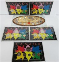 SIX CANADIAN COIN SETS
