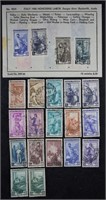 1950 Italy Honoring Labor Stamp Set; Postal Histor