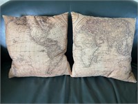 World Map Cushions