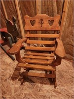 Child Size Wood Rocking Chair