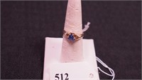 Yellow gold ring marked 14K, size 7.5