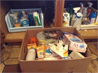 kitchen supplies under sink
