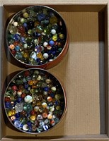 Tins of Glass Marbles