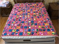 Handmade Quilt #51 Multi-colored Design Blocks