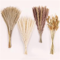 Dried Pampas Grass Decor, 110 PCS, White