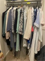 Women's Clothing Lg/Xlg to left of closet