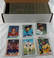 1982 Approx 450 Topps Baseball Player Cards Lot