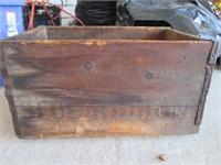Primitive Wooden Crate Blue Riddon