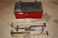 Lot of Wooden Axe Handles & Hammers