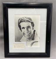 Autographed Harry Winkler Framed Head Shot