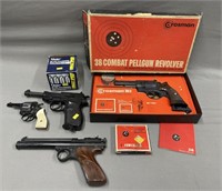 4 Pellet Gun Revolvers etc incl Crosman
