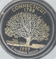 Proof 1999 s. Connecticut quarter