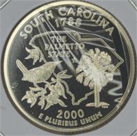 Proof 2000 South Carolina quarter