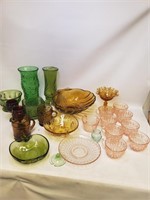 Misc Colored Glass- Pink, Green, Amber