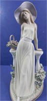 Lladro #5378 Lady in Garden