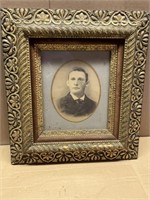 ANTIQUE FRAMED PHOTO 18"