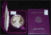 1986 Silver Eagle (papers & box).