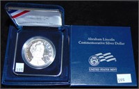 2009-P Abraham Lincoln Proof Silver Dollar.