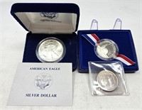 1988 Silver Eagle; Half Ounce .999 Silver; 1986