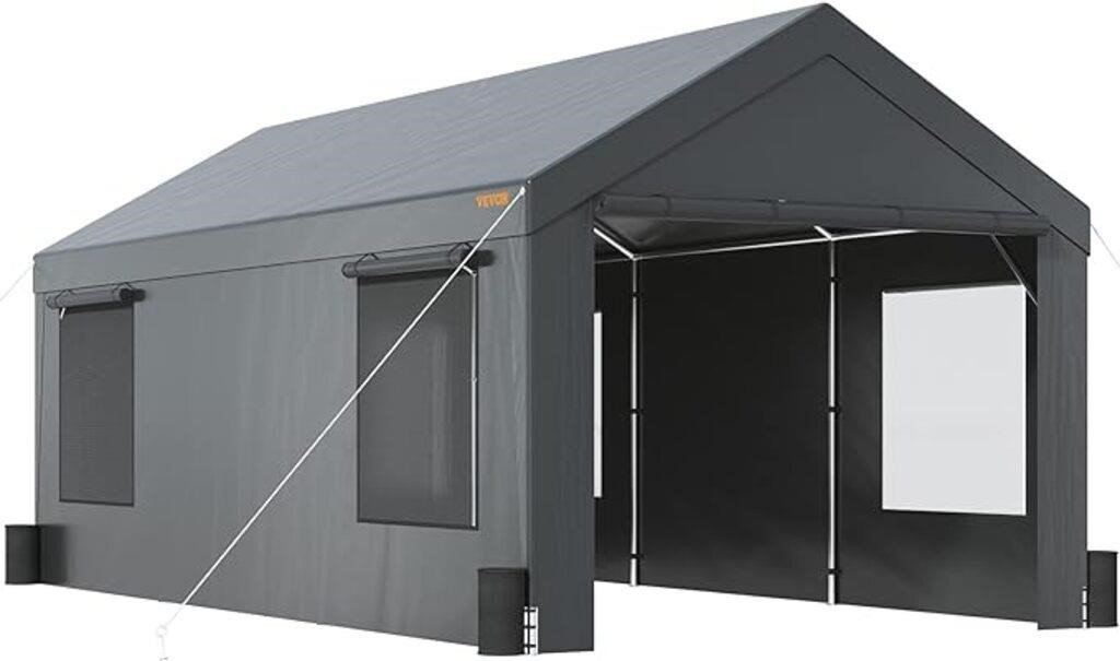 VEVOR Carport 10x20ft, Grey