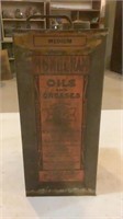 Vintage Monogram Oils & Grease Oil Can