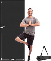 CAMBIVO Yoga Mat  84x30x1/4  Black