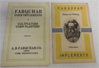 2 Farquhar Cultivator catalogs one marked 725