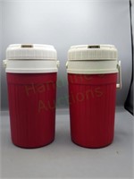 (2) Igloo Lipton Iced Tea Thermos 1/2 Gallon