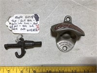 Cast Coca Cola Bottle Opener, Maple Syrup Tap