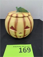 Abingdon Pottery Pumpkin Cookie Jar