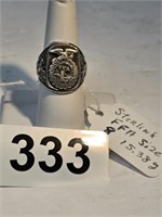 Sterling Silver FFA Ring sz. 8 15.38 grams
