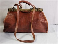 Vintage Italian leather doctors bag