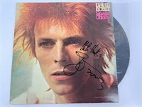 Autograph COA David Bowie vinyl