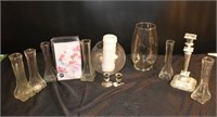 Lot Of Vases and Candle Holders