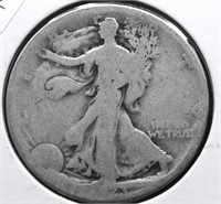 1923 S WALKING HALF DOLLAR AG