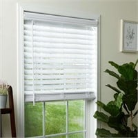 $5  allen + roth 23x42 Cordless White Wood Blinds