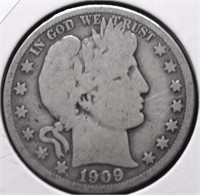 1909 O BARBER HALF DOLLAR G