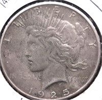 1925 S PEACE DOLLAR XF