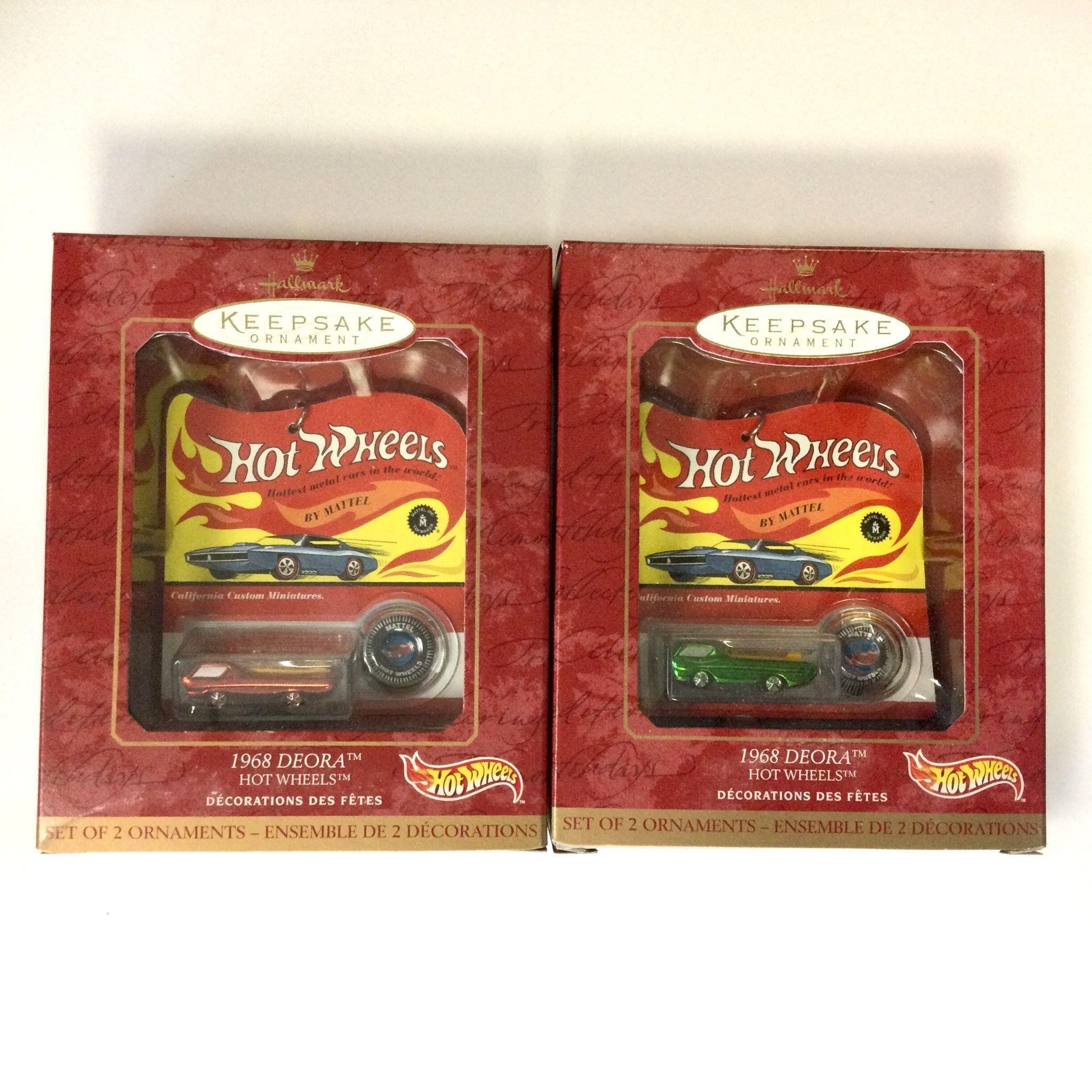 Lot of 2 Hot Wheels Hallmark Keepsake Ornaments