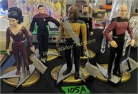 5 Star Trek Action Figures. 1992 Counselor Diana