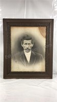 Antique black-and-white portrait overall frame is