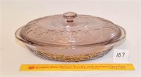 Oval Glass Casserole Dish with Lid