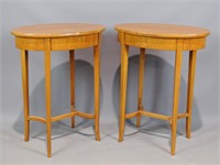 Pair of Biedermeier Oval Tables