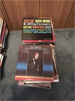 Pile of common record albums
