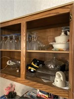 Contents of upper cabinets