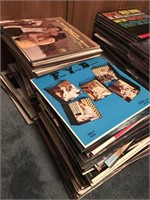 Pile of common record albums