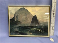 9.5" X 12.25" framed signed copy of a Sydney Laur