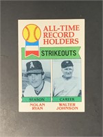 1979 Topps Nolan Ryan All Time Strikeout King #417