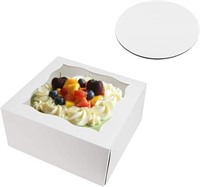 20PC 10IN Window Cake Box - Durable for Birthdays