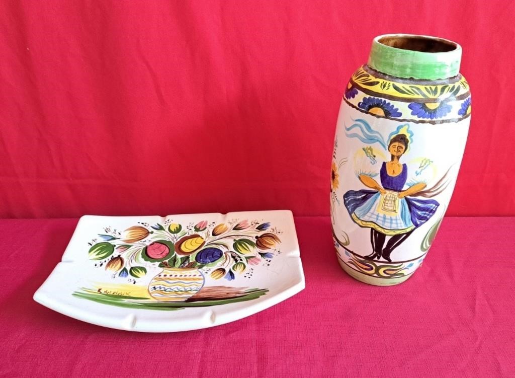 Made in Canada Slovak Art Studio Vase and